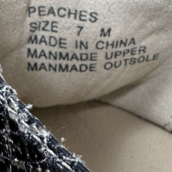 Coconuts by Matisse Faux Snakeskin Espadrille Peaches Loafers Women's Size 7 M - Picture 8 of 9